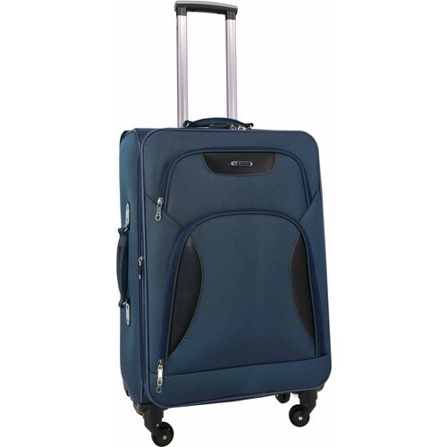 Купить Чемодан Rion+ 424-4NAVY, 91 л, размер L, синий
Большой текстильный чемодан с воз...