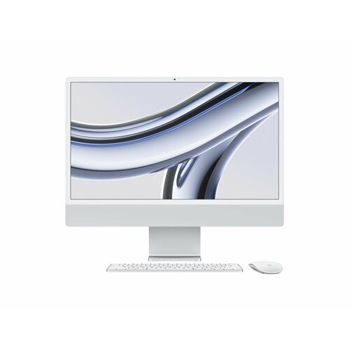 Купить Apple iMac 24" Retina 4,5K, M3 (8C CPU, 8C GPU, 2023), 8 ГБ, 256 ГБ SSD, серебри...
