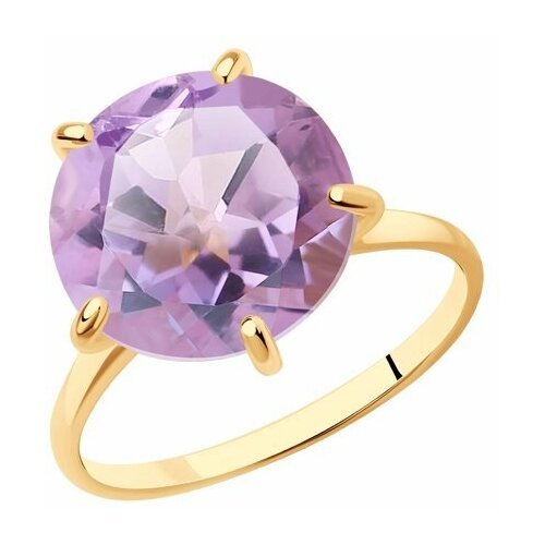 Купить Кольцо Diamant online, золото, 585 проба, аметист, размер 19.5
<p>В нашем интерн...