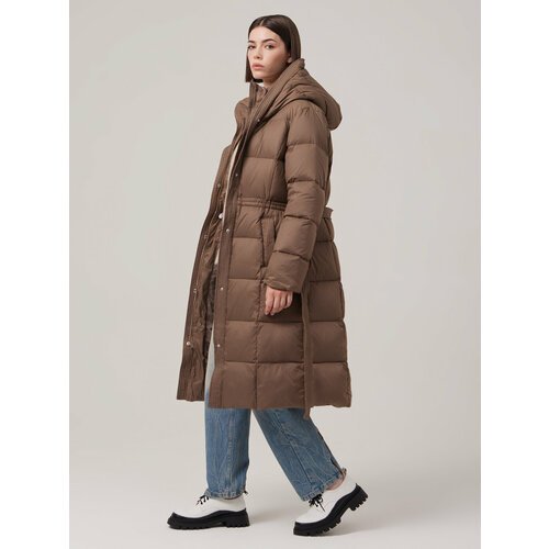 Купить Пальто ELEGANZZA, размер 50, бежевый
Удлиненное пальто прямого силуэта с поясом....