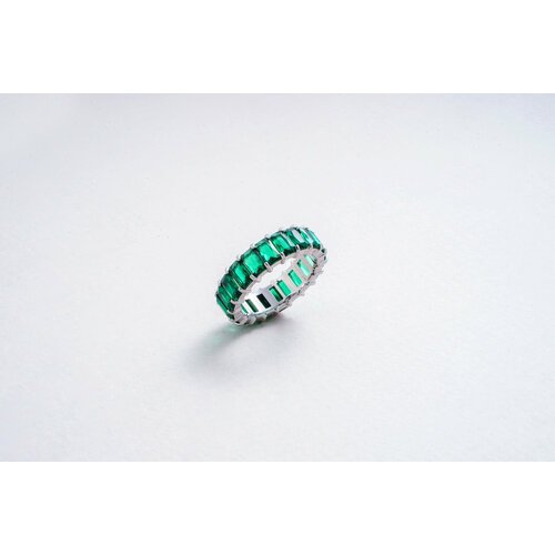 Купить Кольцо Miniature, фианит, размер 16, серебряный
Кольцо Miniature Crown с зеленым...