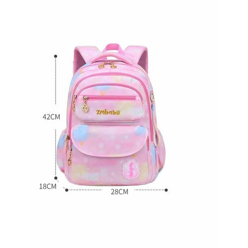 Купить Портфель для девочки рюкзак первоклассника начальной школы Бэби-розовый
Портфель...