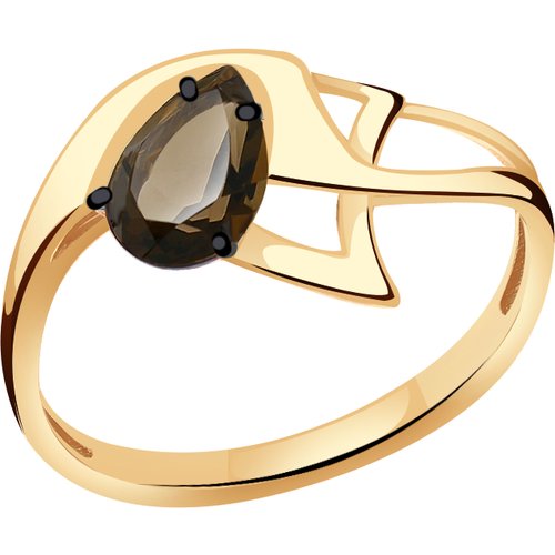 Купить Кольцо Diamant online, золото, 585 проба, раухтопаз, размер 17
<p>В нашем интерн...
