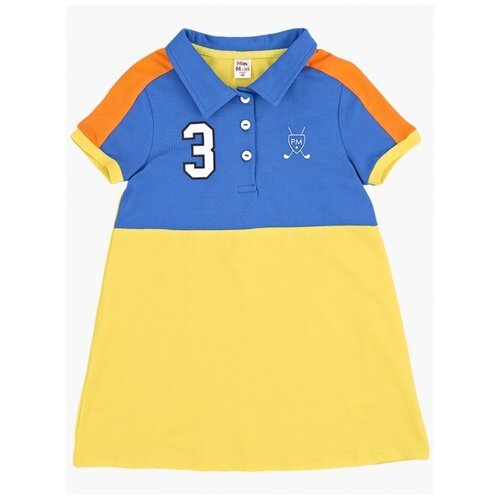Купить Платье Mini Maxi, размер 116, голубой, желтый
Платье для девочек Mini Maxi, моде...