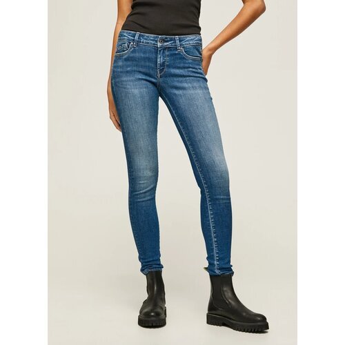 Купить Джинсы зауженные Pepe Jeans, размер 32/32, синий
Брюки женские текстильные из дж...