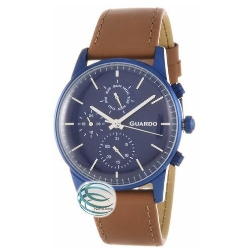 Купить Наручные часы Guardo, синий, бесцветный
Часы Guardo 12009-5 тёмно-синий бренда G...