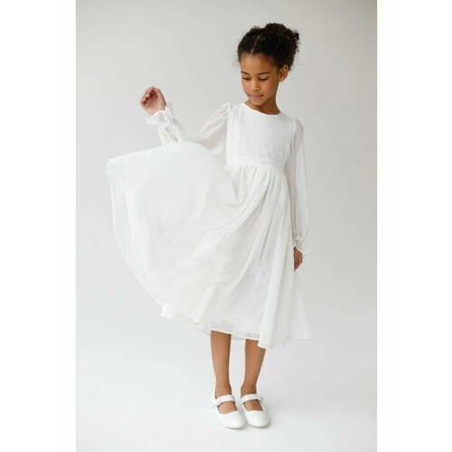 Купить Платье KROLLY, размер 134, белый
Платье для девочки из шифона - базовый элемент...