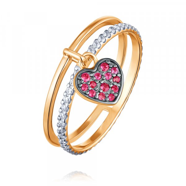 Купить Кольцо
Кольцо из красного золота с подвеской Стильное кольцо с подвеской из крас...