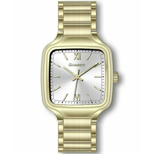 Купить Наручные часы Guardo 12732-3, белый, золотой
Мужские кварцевые часы в квадратном...