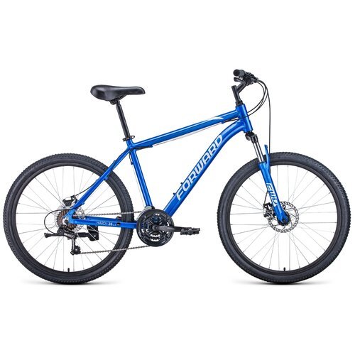 Купить Горный (MTB) велосипед FORWARD Hardi 26 2.1 disc (2021) синий/бежевый 18" (требу...