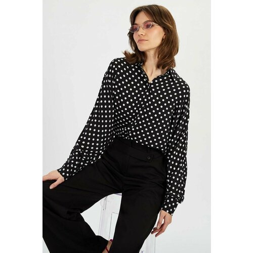 Купить Блуза Baon, размер 44, черный
Блузка женская в горошек Baon - отличный вариант н...