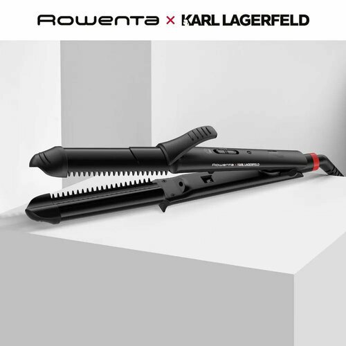 Купить Мультистайлер для волос 3 в 1 ROWENTA Karl Lagerfeld CF451LF0, выпрямление/завив...