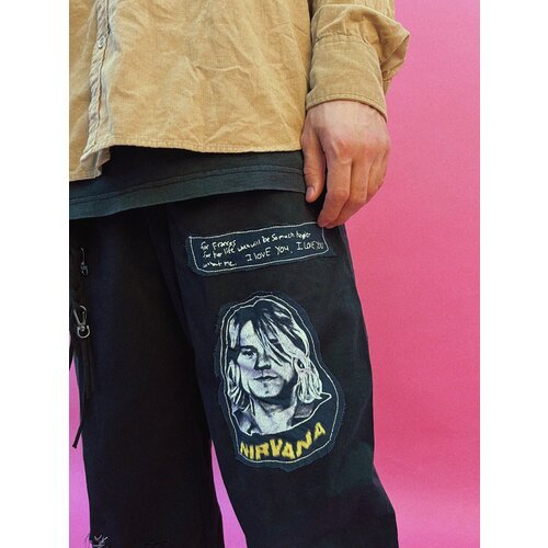 Купить Джинсы , размер 44, черный
Дизайнерские джинсы - штаны Nirvana. <br><br>Для покл...