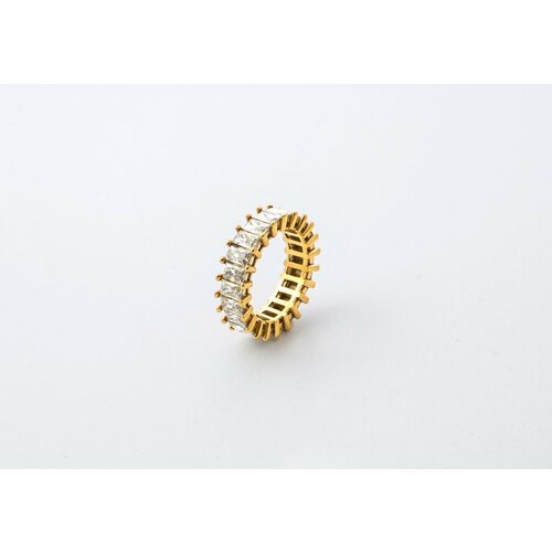 Купить Кольцо Miniature, фианит, размер 17, золотой
Кольцо Miniature Queeni с прозрачны...