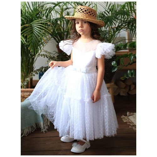 Купить Платье Бушон, размер 134-140, белый
Платье для девочки нарядное бушон, цвет белы...