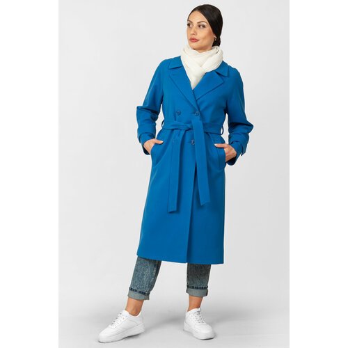 Купить Пальто MARGO, размер 40-42, синий
Пальто прямого кроя выполнено из бархатистой т...