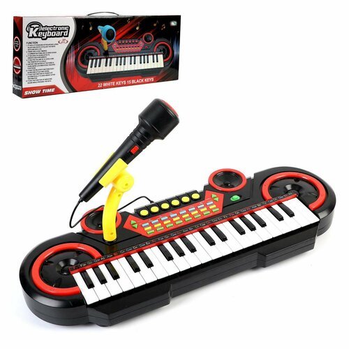 Купить Синтезатор «Шоумен», 37 клавиш, работает от батареек, уценка
<p>Игра на синтезат...