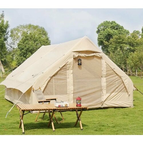 Купить Надувная палатка-дом
Всесезонная надувная палатка-дом.<br><br>2 входа.<br>Водоне...