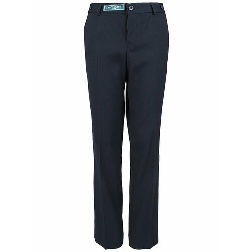 Купить Брюки Van Cliff, размер 122 (30), синий
Костюмные брюки из смесовой ткани для шк...