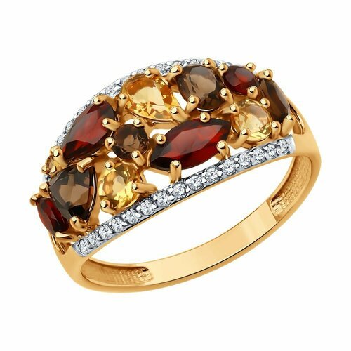 Купить Кольцо Diamant, красное золото, 585 проба, размер 16.5
Кольцо из золота с миксом...