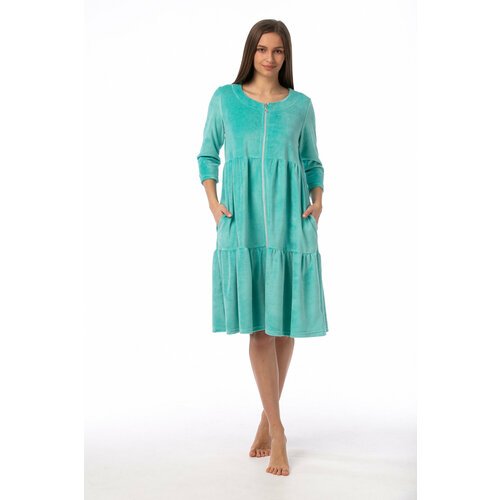 Купить Халат ОДДИС, размер 56, зеленый
Домашняя одежда - неотъемлемая часть женского га...