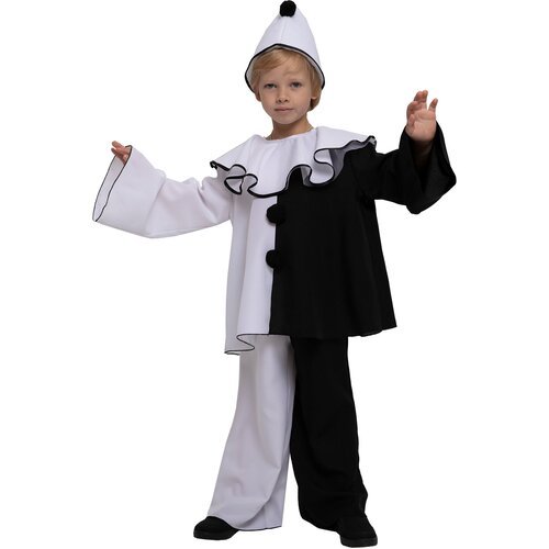 Купить Костюм Вестифика Пьеро, размер 116-122, белый/черный
Карнавальный костюм "Пьеро"...