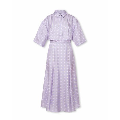 Купить Платье WOS, размер 42, фиолетовый
Лавандовое платье в горох из струящегося шелка...