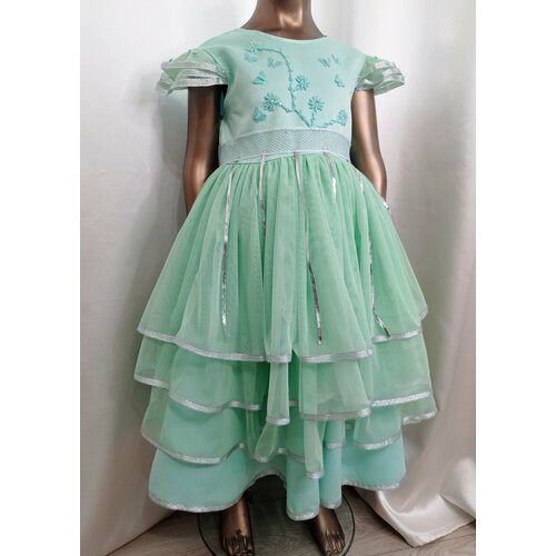 Купить Платье, размер 32/34, голубой, зеленый
Платье сшито в единственном экземпляре. В...