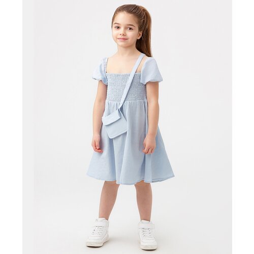 Купить Платье Button Blue, размер 122, голубой
Легкое платье для девочки голубого цвета...