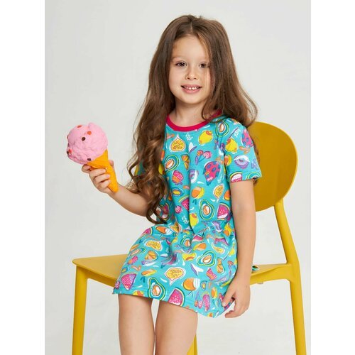 Купить Сарафан IVDT37, размер 32, зеленый
Название: Детское платье для девочки летнее н...