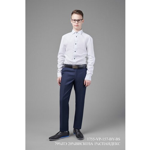 Купить Брюки Valenti, размер 170-80, синий
Синие брюки для мальчика с регулировкой пояс...