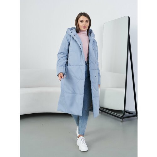 Купить ONICAPE Пальто утепленное, размер XL, голубой
Длинное женское пальто с капюшоном...