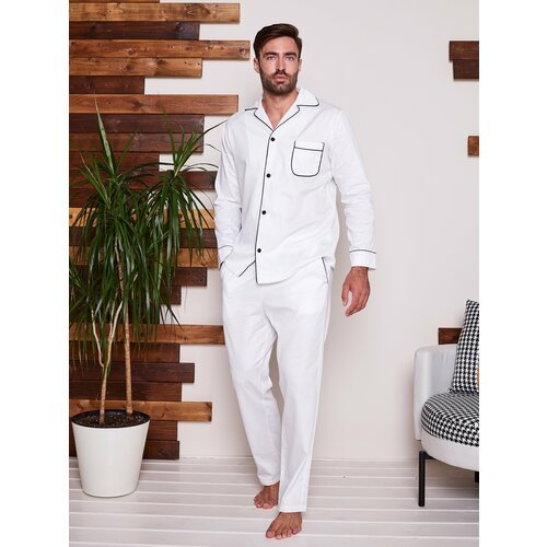 Купить Пижама Малиновые сны, размер 58, белый
Мужская пижама из хлопка - это удобный, п...