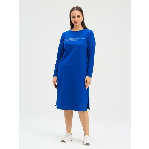 Купить Платье El Fa Mei, размер 52, синий
Это домашнее платье с прямым кроем, ткань "фу...