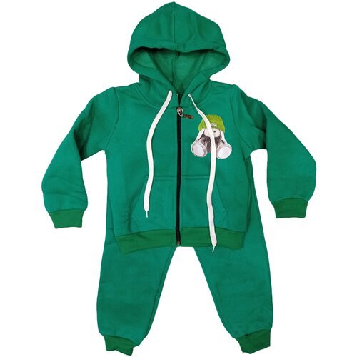 Купить Костюм Rosyrose, размер 32, зеленый
Детский костюмчик с капюшоном очень комфортн...