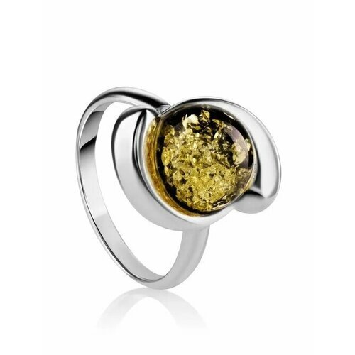 Купить Кольцо, янтарь, безразмерное, зеленый, серебряный
Стильное кольцо «Арго» из и ис...