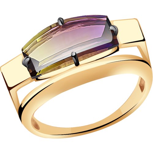 Купить Кольцо Diamant online, золото, 585 проба, аметрин, размер 19
<p>В нашем интернет...