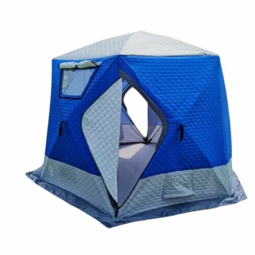 Купить Трехслойная палатка шатер-куб с полом для зимней рыбалки Mircamping 2020 (пол в...