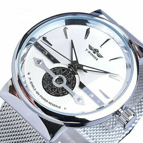Купить Наручные часы WINNER, белый, серебряный
-Корпус часов из нержавеющей стали делае...