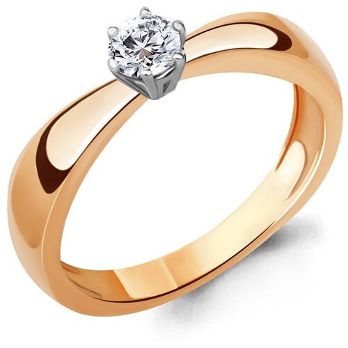 Купить Кольцо помолвочное Diamant online, золото, 585 проба, фианит, размер 16
<p>В наш...