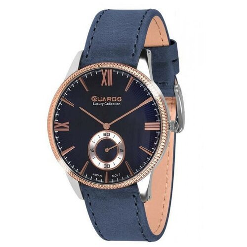 Купить Наручные часы Guardo, синий, серебряный
Часы Guardo S1863.1.8 тёмно-синий бренда...