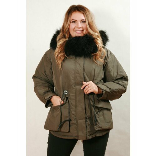 Купить Куртка , размер 48, зеленый
Аляска пуховик больших размеров женский зимний демис...