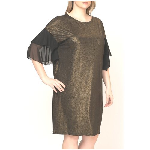 Купить Платье Olsi, размер 48, черный
Нарядное платье длиной до колен, выполненное в ко...