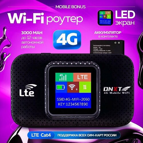 Купить Мобильный портативный роутер 5G/ WI-FI модем карманный
Мини Wi fi модем - это ка...