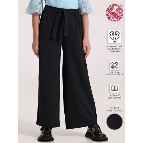 Купить Брюки Апрель, размер 64-128, черный
Широкие брюки палаццо для девочек от бренда...