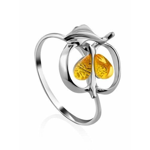 Купить Кольцо, янтарь, безразмерное, желтый, серебряный
Очаровательное кольцо из , укра...