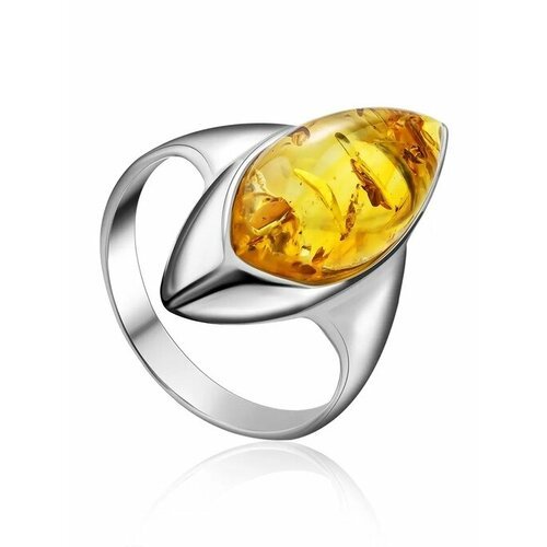 Купить Кольцо, янтарь, безразмерное, желтый, серебряный
Нарядное кольцо c натуральным я...