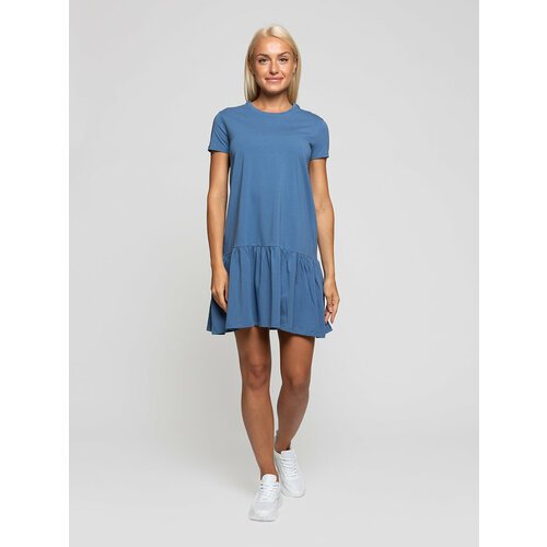 Купить Платье Lunarable, размер 48, голубой
Украшенное воланом легкое платье футболка ‒...