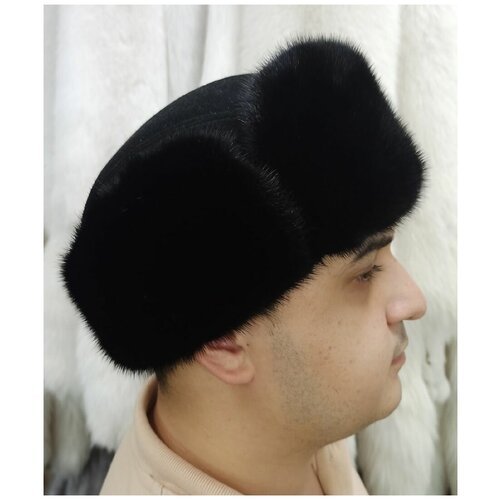 Купить Шапка , размер 56, черный
Стильная комбинированная зимняя мужская шапка. Козырек...