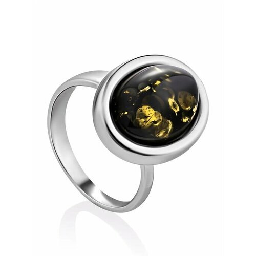 Купить Кольцо, янтарь, безразмерное, серебряный
Элегантное кольцо овальной формы из с н...